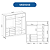 Roupeiro 02 Portas 100% MDF Coliseu - 0922M1E - Branco - Moveis Castro - Imagem 7