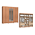 Roupeiro 06 Portas Eros 100% MDF com Espelho - 3450M - Cedro - Moveis Castro - Imagem 2
