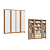 Roupeiro 04 Portas Jasper 100% MDF - 3270M - Angelin/Branco - Moveis Castro - Imagem 2