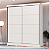 Roupeiro 02 Portas de Correr Pontal 100% MDF - 0920M - Branco - Moveis Castro - Imagem 1