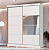 Roupeiro 02 Portas de Correr Pontal 100% MDF c/ Espelho P - 0920M - Branco - Moveis Castro - Imagem 1
