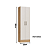 Multiuso 02 Portas Briz - 2315A - Angelin/Blanc - Moveis Castro - Imagem 10