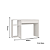 Mesa Escrivaninha Office Pixel - 4034A - Branco - Moveis Castro - Imagem 3
