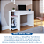 Mesa Escrivaninha Office Pixel - 4034A - Branco - Moveis Castro - Imagem 4