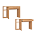 Mesa Escrivaninha Office Pixel - 4034A - Cedro - Moveis Castro - Imagem 5