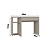 Mesa Escrivaninha Office Pixel - 4034A - Niquel - Moveis Castro - Imagem 9