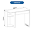 Mesa Escrivaninha Office Pixel - 4034A - Niquel - Moveis Castro - Imagem 8