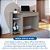 Mesa Escrivaninha Office Pixel - 4034A - Niquel - Moveis Castro - Imagem 4