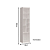 Modulo Nicho Decorativo - 3901A - Branco - Linha Infinity - Moveis Castro - Imagem 2