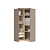 Módulo Canto Closet - Linha Elegance - 4206A - Niquel/Blanc - Móveis Castro - Imagem 3