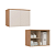 Módulo Aéreo 02 Portas Elegance - 4254A - Angelin/Blanc - Móveis Castro - Imagem 4