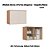 Módulo Aéreo 02 Portas Elegance - 4254A - Angelin/Blanc - Móveis Castro - Imagem 1
