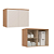 Módulo Aéreo 02 Portas Elegance - 4254A - Angelin/Blanc - Móveis Castro - Imagem 1