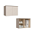 Módulo Aéreo 02 Portas Elegance - 4254A - Niquel/Blanc - Móveis Castro - Imagem 4