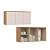 Módulo Aéreo 03 Portas Elegance - 4255A - Angelin/Blanc - Móveis Castro - Imagem 1