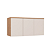 Módulo Aéreo 03 Portas Elegance - 4255A - Angelin/Blanc - Móveis Castro - Imagem 2