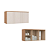 Módulo Aéreo 03 Portas Canelado Elegance - 4255A - Angelin/Blanc - Móveis Castro - Imagem 4