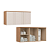 Módulo Aéreo 03 Portas Canelado Elegance - 4255A - Angelin/Blanc - Móveis Castro - Imagem 1