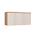 Módulo Aéreo 03 Portas Canelado Elegance - 4255A - Angelin/Blanc - Móveis Castro - Imagem 2