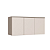 Módulo Aéreo 03 Portas Elegance - 4255A - Niquel/Blanc - Móveis Castro - Imagem 2