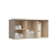 Módulo Aéreo 03 Portas Elegance - 4255A - Niquel/Blanc - Móveis Castro - Imagem 3