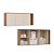 Módulo Aéreo 03 Portas Elegance - 4256A - Angelin/Blanc - Móveis Castro - Imagem 1