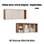 Módulo Aéreo 03 Portas Elegance - 4256A - Angelin/Blanc - Móveis Castro - Imagem 1