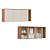 Módulo Aéreo 03 Portas Elegance - 4256A - Angelin/Blanc - Móveis Castro - Imagem 4