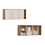Módulo Aéreo 03 Portas Canelado Elegance - 4256A - Angelin/Blanc - Móveis Castro - Imagem 4
