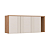Módulo Aéreo 03 Portas Canelado Elegance - 4256A - Angelin/Blanc - Móveis Castro - Imagem 2