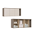 Módulo Aéreo 03 Portas Elegance - 4256A - Niquel/Blanc - Móveis Castro - Imagem 1