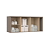 Módulo Aéreo 03 Portas Elegance - 4256A - Niquel/Blanc - Móveis Castro - Imagem 4