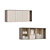 Módulo Aéreo 03 Portas Elegance - 4256A - Niquel/Blanc - Móveis Castro - Imagem 4