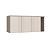 Módulo Aéreo 03 Portas Canelado Elegance - 4256A - Niquel/Blanc - Móveis Castro - Imagem 2