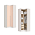 Módulo Canto Reto 02 Portas - Linha Infinity - 3908A - Branco/Blush - Móveis Castro - Imagem 4