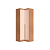 Módulo Canto Reto 02 Portas - Linha Infinity - 3908A - Cedro/Blush - Móveis Castro - Imagem 2