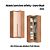 Módulo Canto Reto 02 Portas - Linha Infinity - 3908A - Cedro/Blush - Móveis Castro - Imagem 1