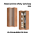 Módulo Canto Reto 02 Portas - Linha Infinity - 3908A - Cedro/Duna - Móveis Castro - Imagem 1