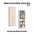 Módulo 02 Portas Infinity - 3920A - Branco/Blush - Móveis Castro - Imagem 1