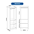 Módulo 02 Portas com Espelho Infinity - 3920A - Branco - Móveis Castro - Imagem 8