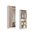 Módulo 02 Portas Infinity com Espelho - 3920A - Branco/Duna - Móveis Castro - Imagem 1