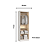 Módulo 02 Portas Infinity com Espelho - 3920A - Branco/Duna - Móveis Castro - Imagem 4