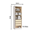 Módulo 02 Portas Infinity - 3920A1 - Branco - Móveis Castro - Imagem 4