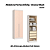 Módulo 02 Portas Infinity - 3920A1 - Branco/Blush - Móveis Castro - Imagem 1