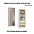 Módulo 02 Portas com Espelho Infinity - 3920A1 - Branco/Duna - Móveis Castro - Imagem 1