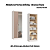 Módulo 02 Portas com Espelho Infinity - 3920A2 - Branco/Duna - Móveis Castro - Imagem 1