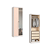 Módulo 02 Portas com Espelho Infinity - 3920A3 - Branco/Blush - Móveis Castro - Imagem 1