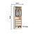 Módulo 02 Portas Infinity - 3920A3 - Branco/Duna - Móveis Castro - Imagem 4
