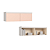 Módulo Aéreo 02 Portas Infinity - 3945A - Branco/Blush - Móveis Castro - Imagem 1