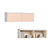 Módulo Aéreo 02 Portas Infinity - 3945A - Branco/Blush - Móveis Castro - Imagem 4